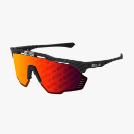 Scicon Sports | Aeroshade Kunken Performance Sunglasses - Carbon Matt / Multimirror Red Monogram - EY31131200