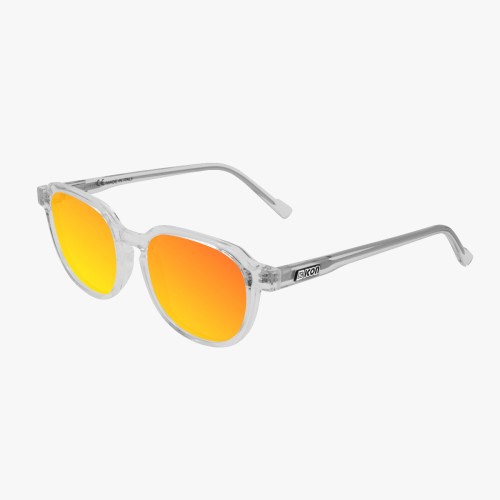 Scicon Sports | Vertex Lifestyle Sunglasses - Crystal Gloss, Multimirror Red Lens - EY220607