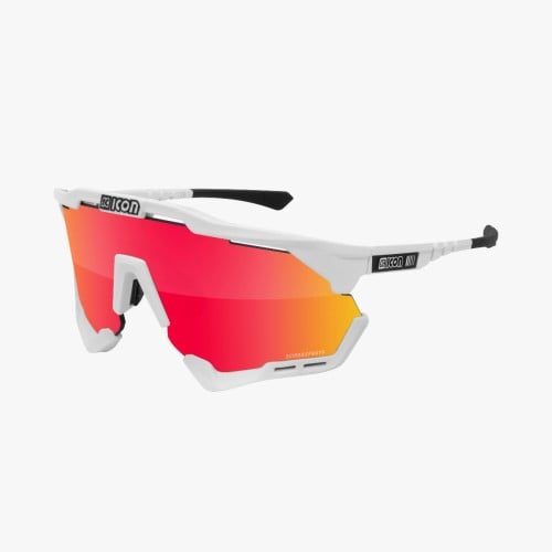 aeroshade xl white gloss frame multimirror red lens