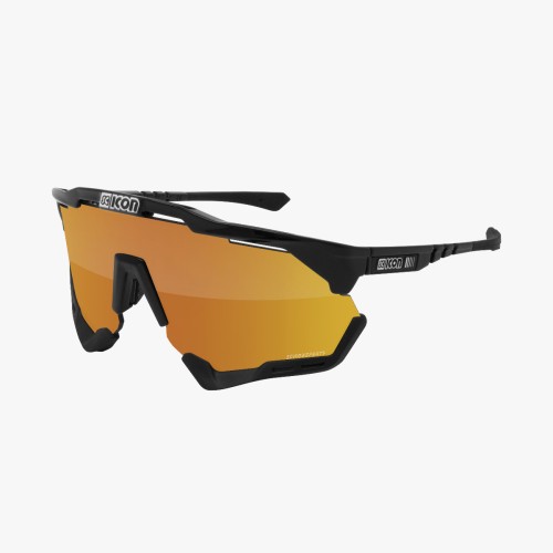 Scicon Sports | Aeroshade XL Cycling Sunglasses - Black Gloss / Multimirror Bronze - EY25070201