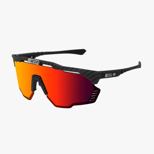 Scicon Sports | Aeroshade Kunken XL Performance Sunglasses - Carbon Matt / Multimorror Red - EY31061200