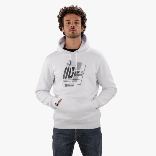 scicon cotton hoodie white hs61891