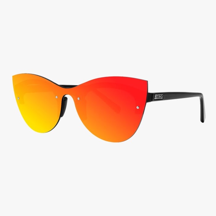 Scicon Sports | Phantom Lifestyle Women's Sunglasses - Black Frame, Red Lens - EY180602