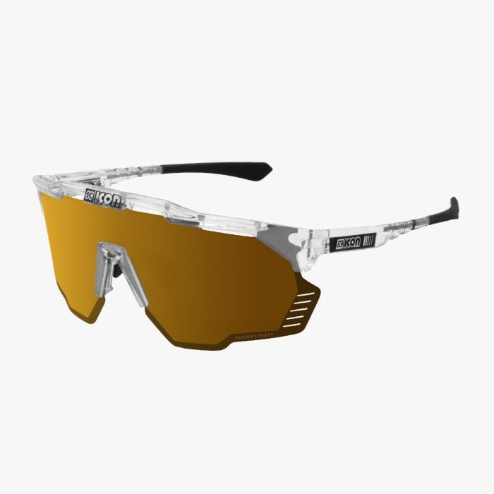 Scicon Sports | Aeroshade Kunken Performance Sunglasses - Crystal Gloss / Multimorror Bronze - EY31070700