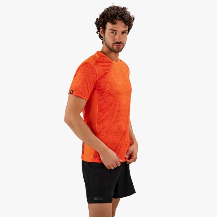 t-shirt technical x-over short sleeve orange fluo scicon rt11008