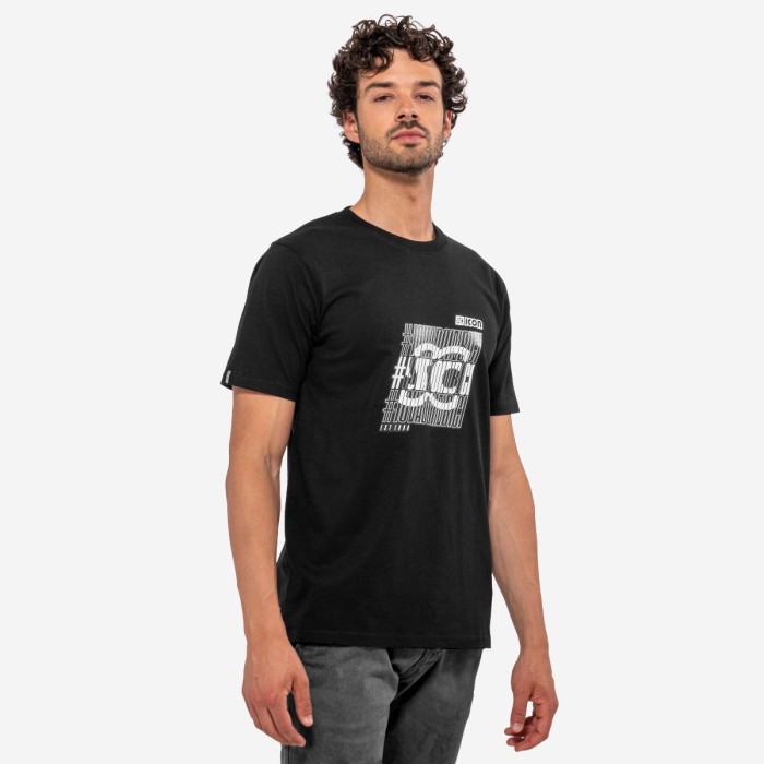 Scicon Sports | SC #IOVADOINBICI Logo Lifestyle Cotton T-shirt - Black - TS61862