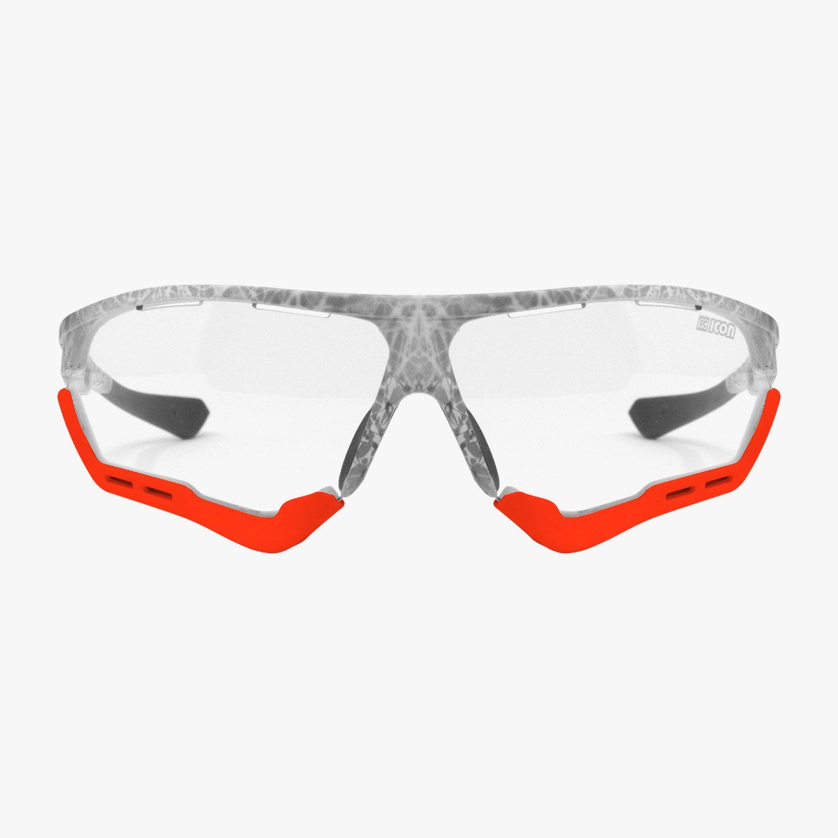 Scicon Sports | Aerocomfort Sport Cycling Performance Sunglasses - Frozen White / Photocromatic Red - EY15160503