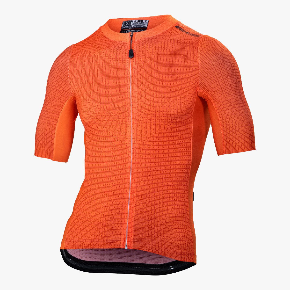 cycling jersey x over 9.5 summer short sleeve orange fluo scicon cj11008