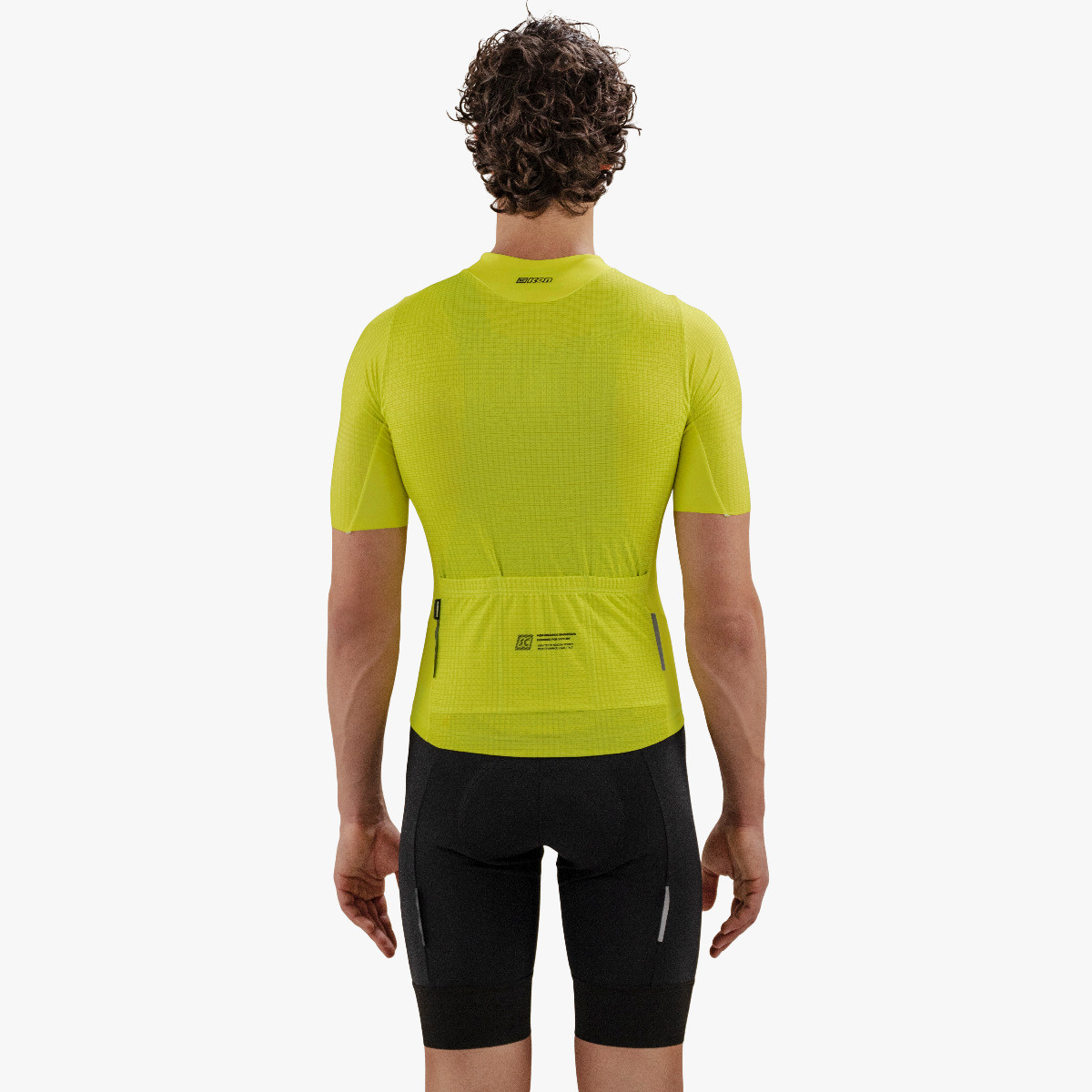 cycling jersey x-over 9.5 summer  short sleeve yellow fluo scicon cj11010