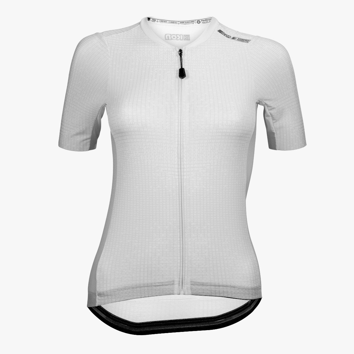 cjw11011 women cycling jersey x over 9 5 summer short sleeve white scicon 