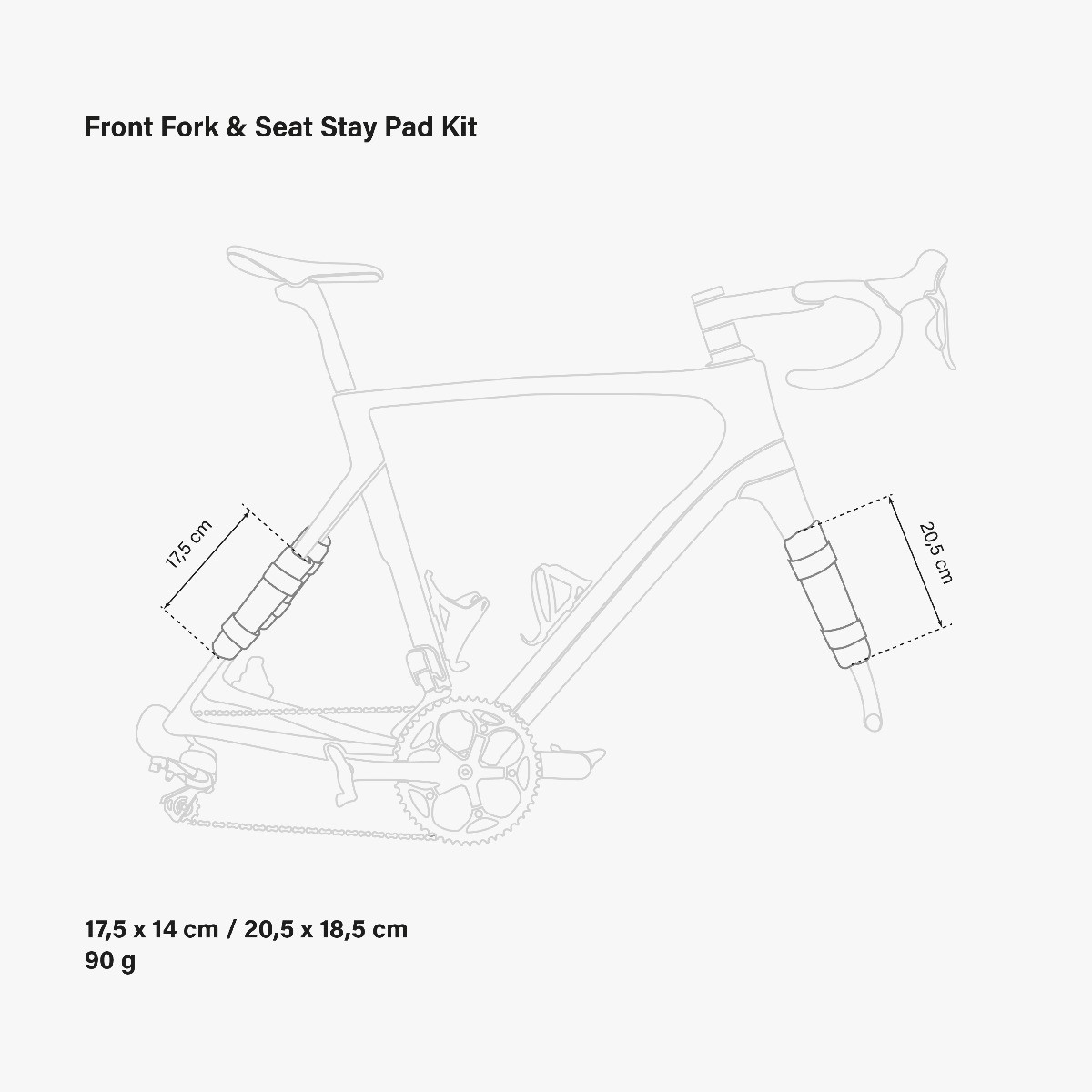 FRONT FORK & SEAT STAY PAD KIT