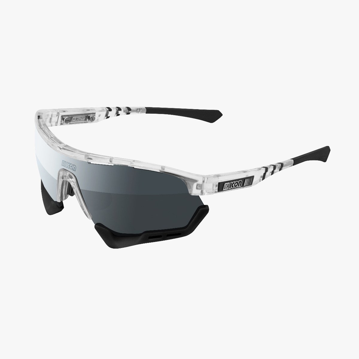 Scicon Sports | Aerotech Sport Cycling Performance Sunglasses - Crystal / Silver - EY13080705
