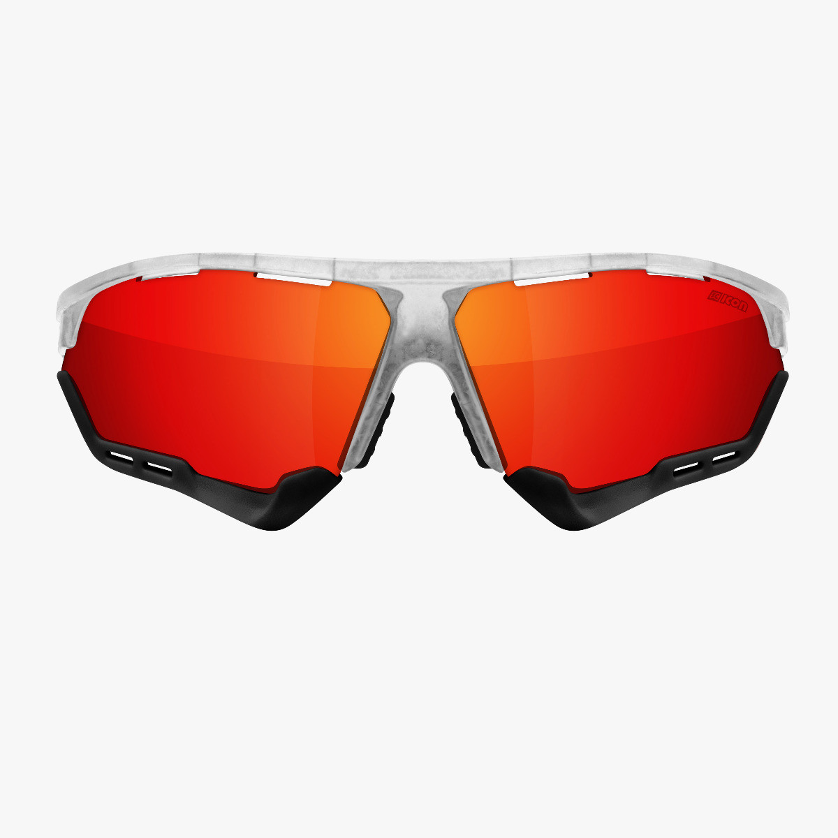 Scicon Sports | Aerocomfort Sport Cycling Performance Sunglasses - Frozen White / Red - EY15060503
