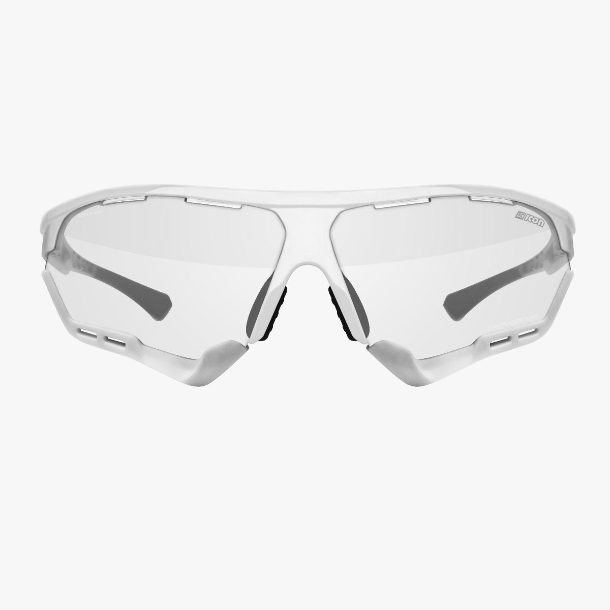 Scicon Sports | Aerocomfort Sport Cycling Performance Sunglasses - White Gloss / Photocromatic Blue - EY15130402
