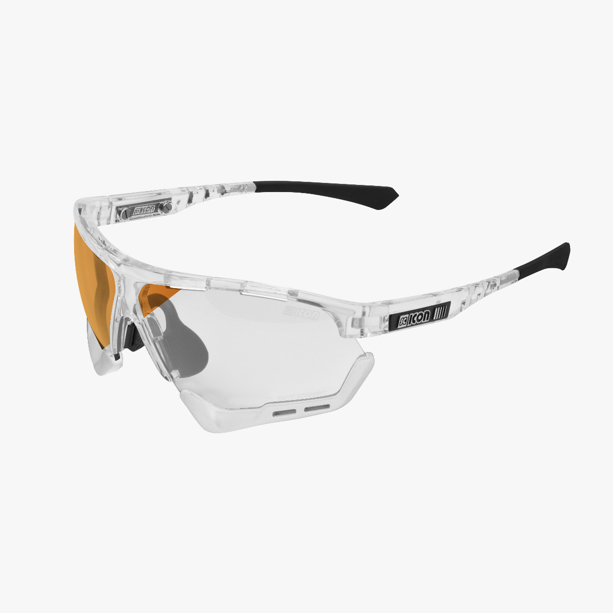 Scicon Sports | Aerocomfort Sport Cycling Performance Sunglasses - Crystal Gloss / Photocromatic Bronze - EY15170701
