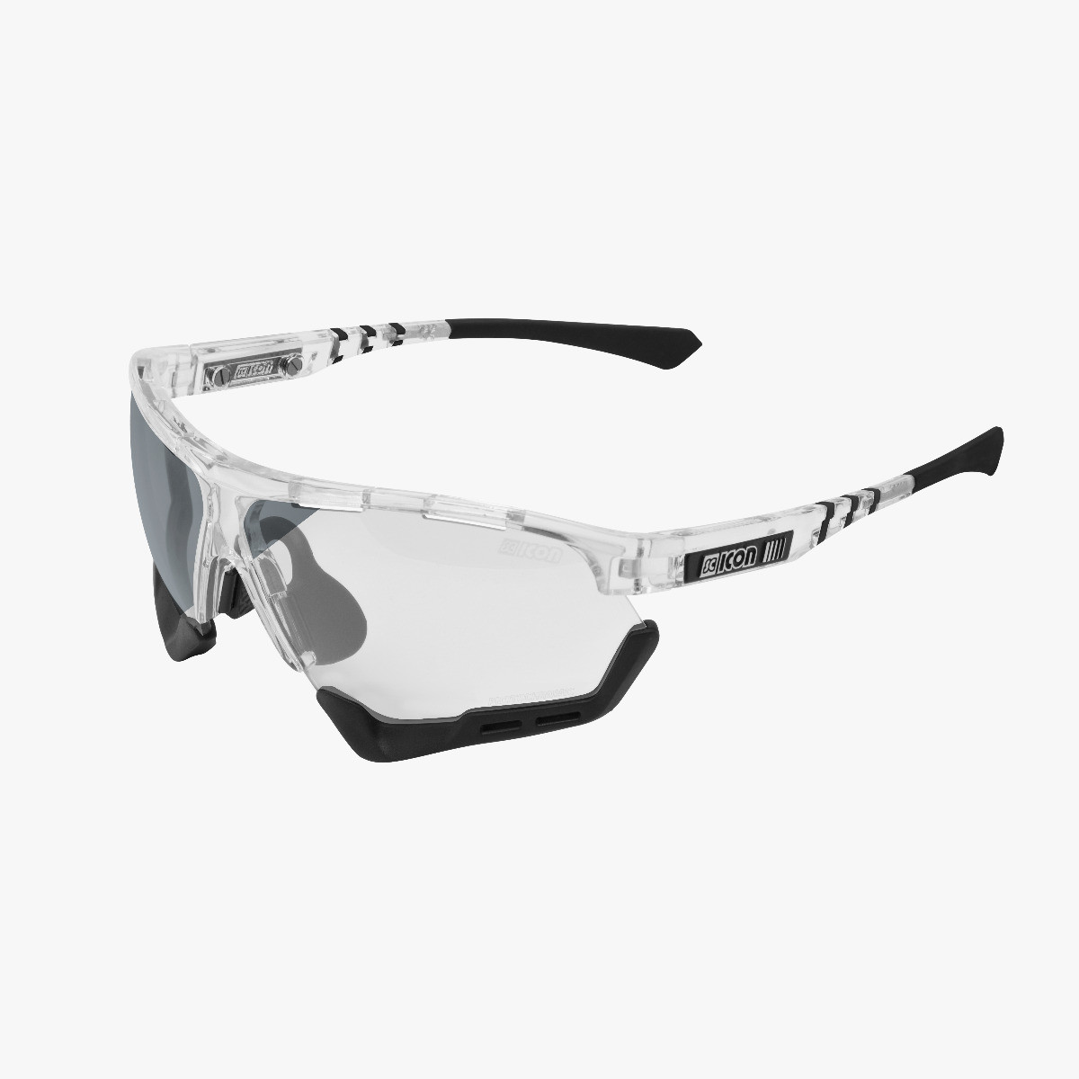 Scicon Sports | Aerocomfort Sport Cycling Performance Sunglasses - Crystal Gloss / Photocromatic Silver - EY15180705
