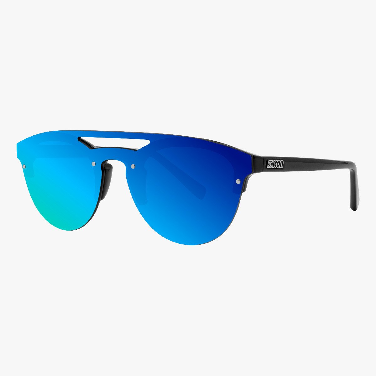 Scicon Sports | Cover Lifestyle Unisex Sunglasses - Black Frame, Blue Lens - EY160302