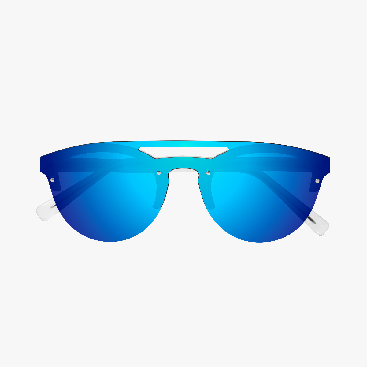 Scicon Sports | Cover Lifestyle Unisex Sunglasses - Frozen Frame, Blue Lens - EY160305
