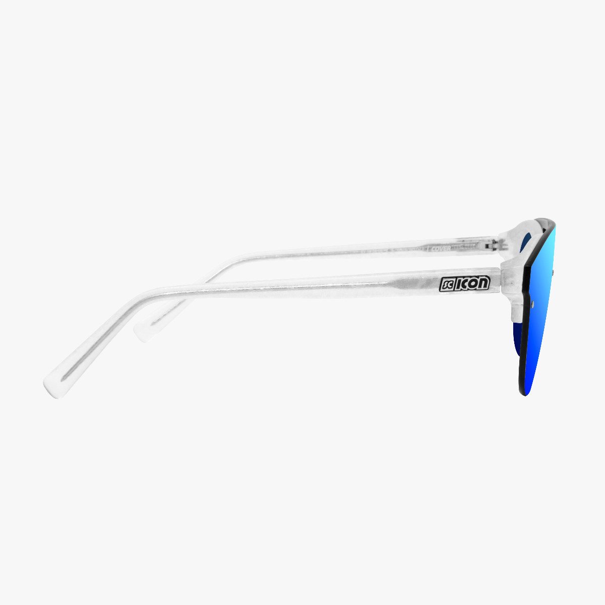 Scicon Sports | Cover Lifestyle Unisex Sunglasses - Frozen Frame, Blue Lens - EY160305