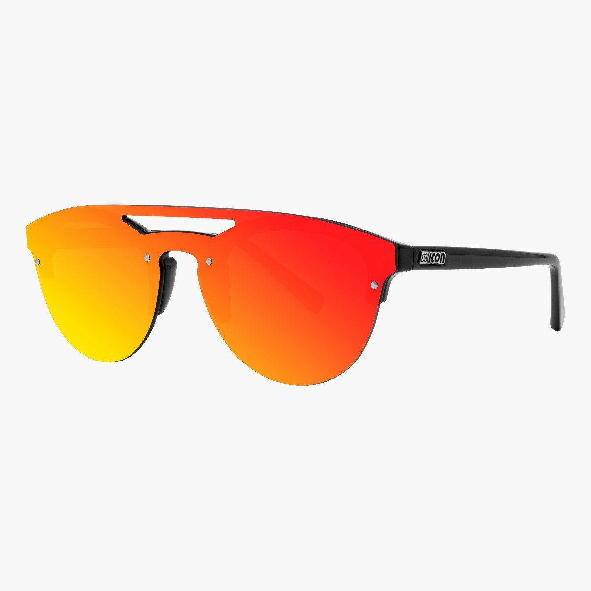 Scicon Sports | Cover Lifestyle Unisex Sunglasses - Black Frame, Red Lens - EY160602