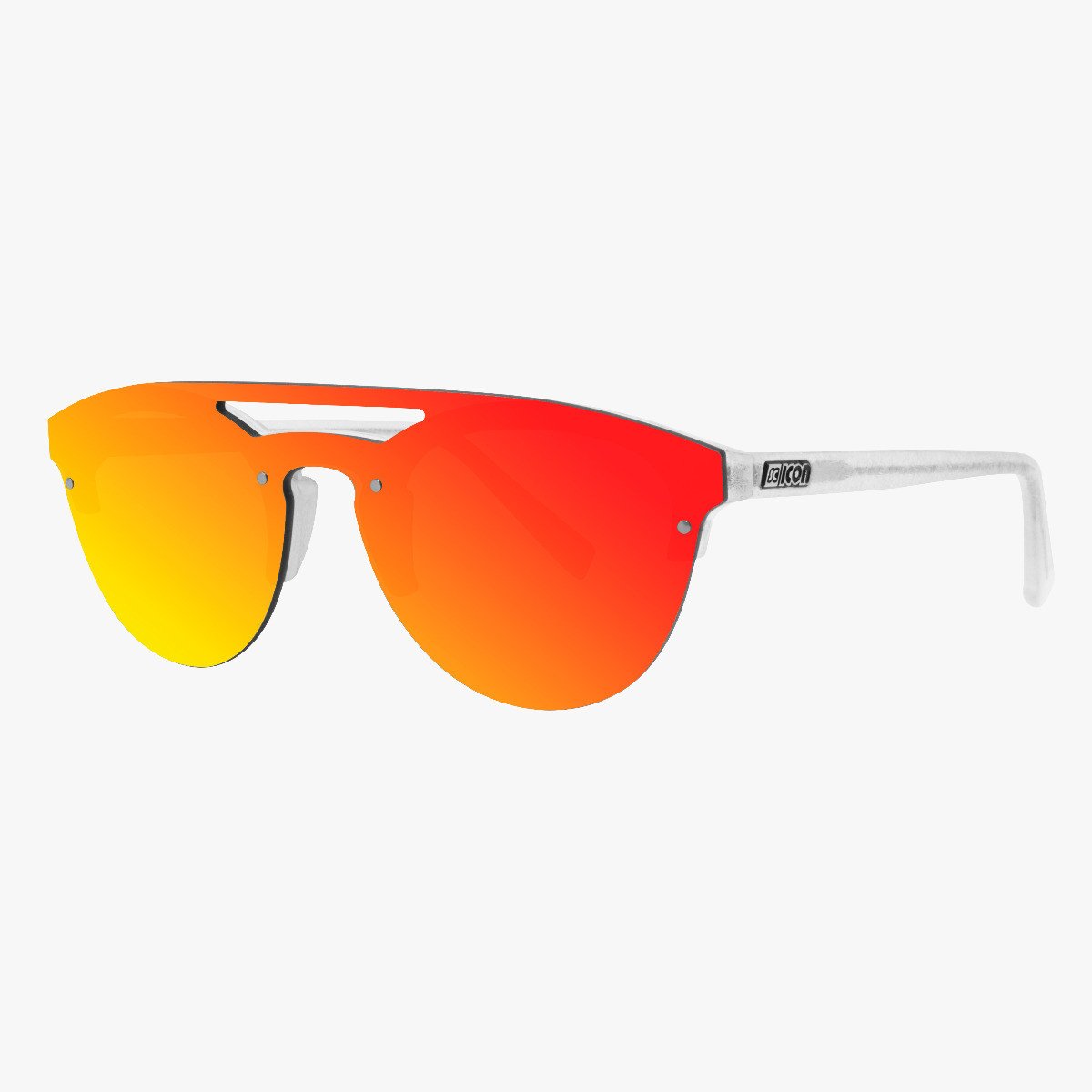 Scicon Sports | Cover Lifestyle Unisex Sunglasses - Frozen Frame, Red Lens - EY160605