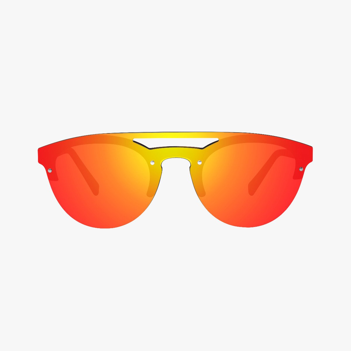 Scicon Sports | Cover Lifestyle Unisex Sunglasses - Demi Frame, Red Lens - EY160606