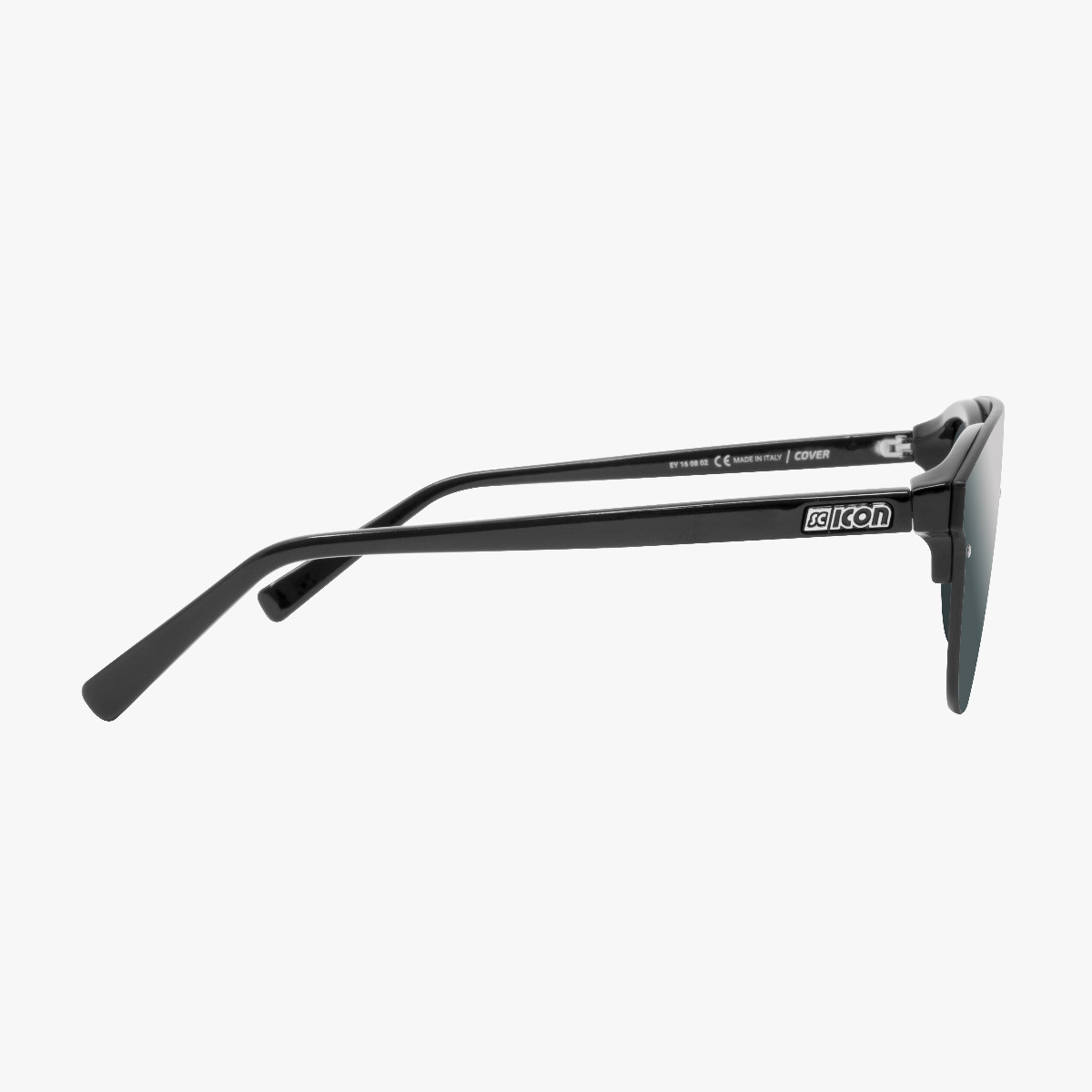 Scicon Sports | Protector Lifestyle Unisex Sunglasses - Black Frame, Silver Lens - EY160802