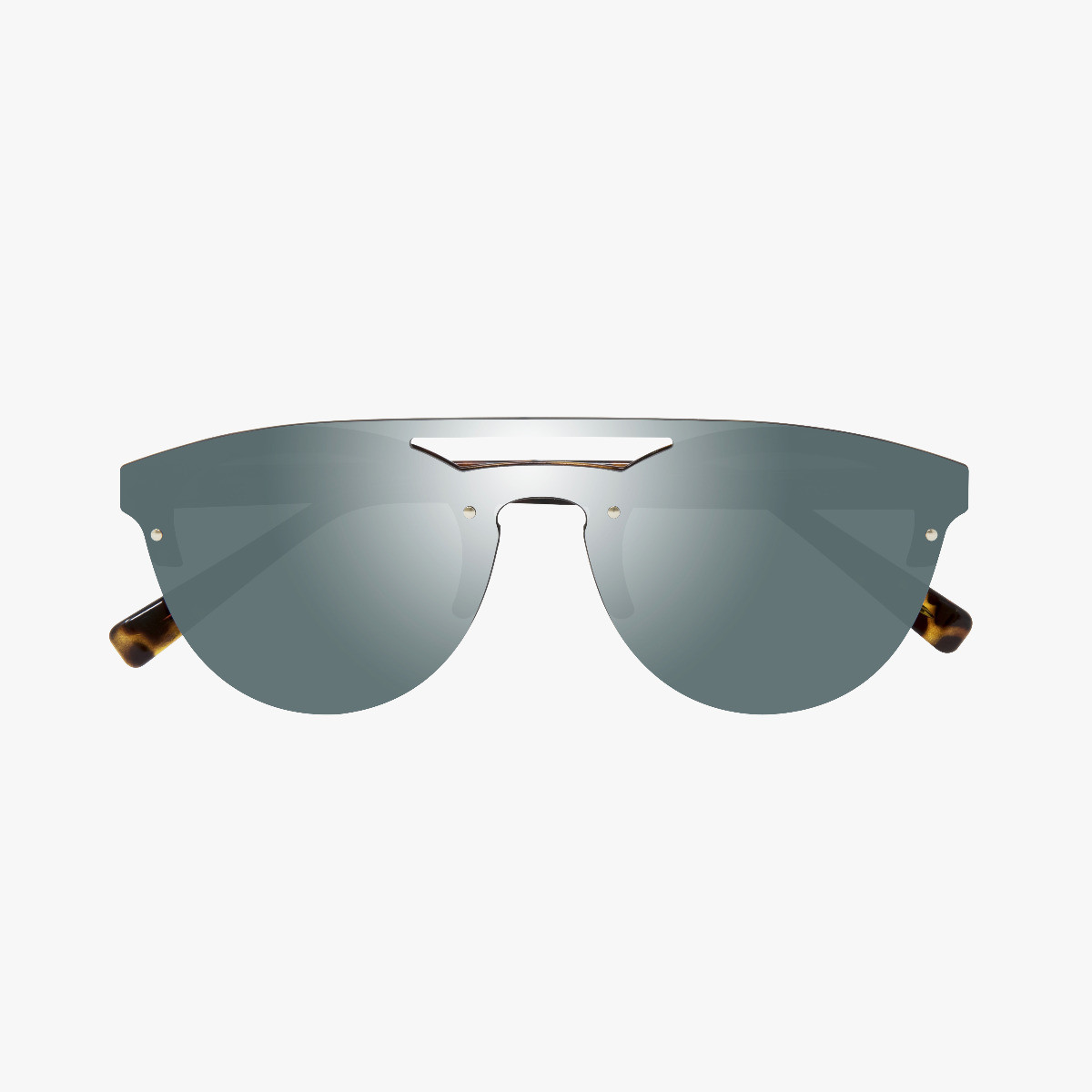 Scicon Sports | Cover Lifestyle Unisex Sunglasses - Demi Frame, Silver Lens - EY160806