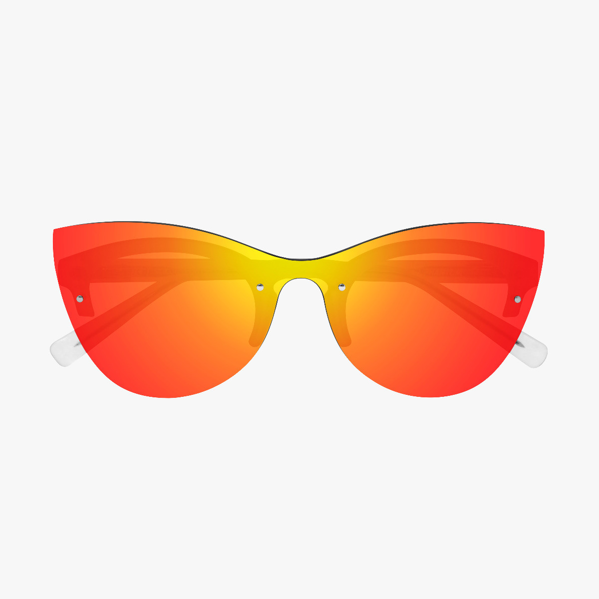 Scicon Sports | Phantom Lifestyle Women's Sunglasses - Frozen Frame, Red Lens - EY180605