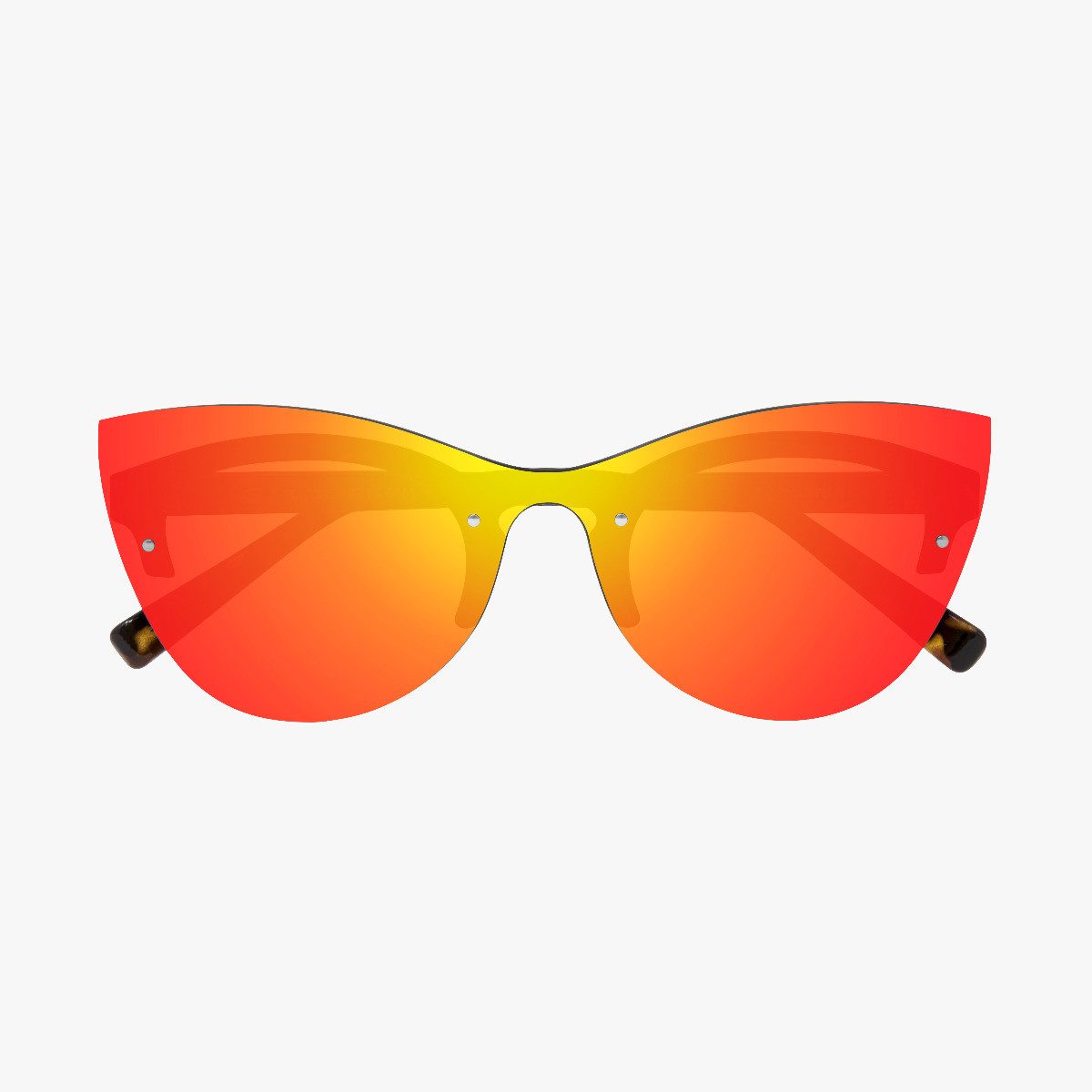 Scicon Sports | Phantom Lifestyle Women's Sunglasses - Demi Frame, Red Lens - EY180606