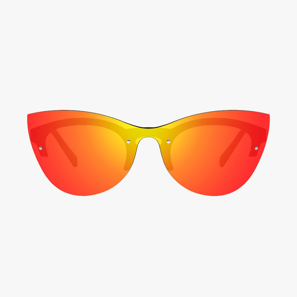 Scicon Sports | Phantom Lifestyle Women's Sunglasses - Demi Frame, Red Lens - EY180606