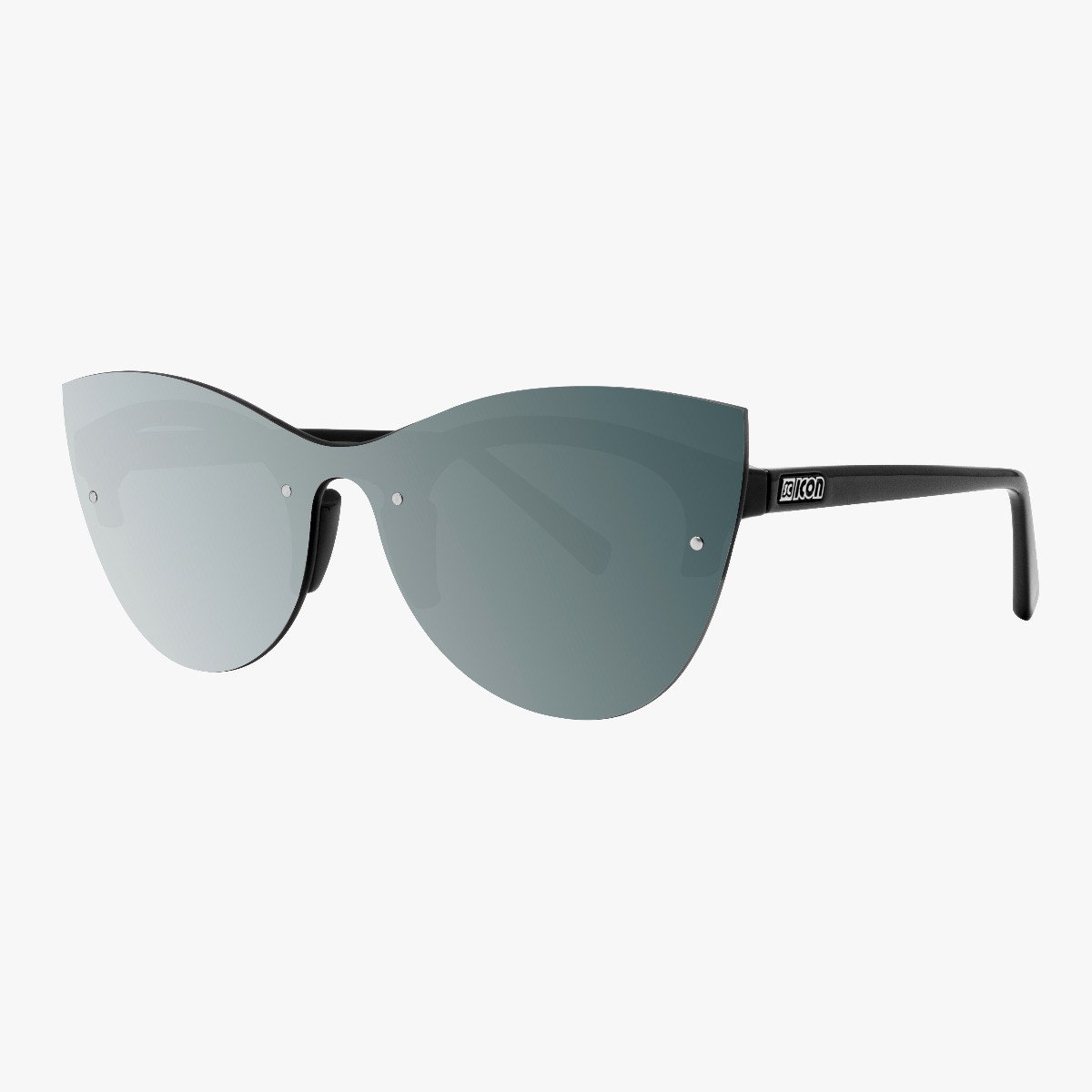 Scicon Sports | Phantom Lifestyle Women's Sunglasses - Black Frame, Silver Lens - EY180802