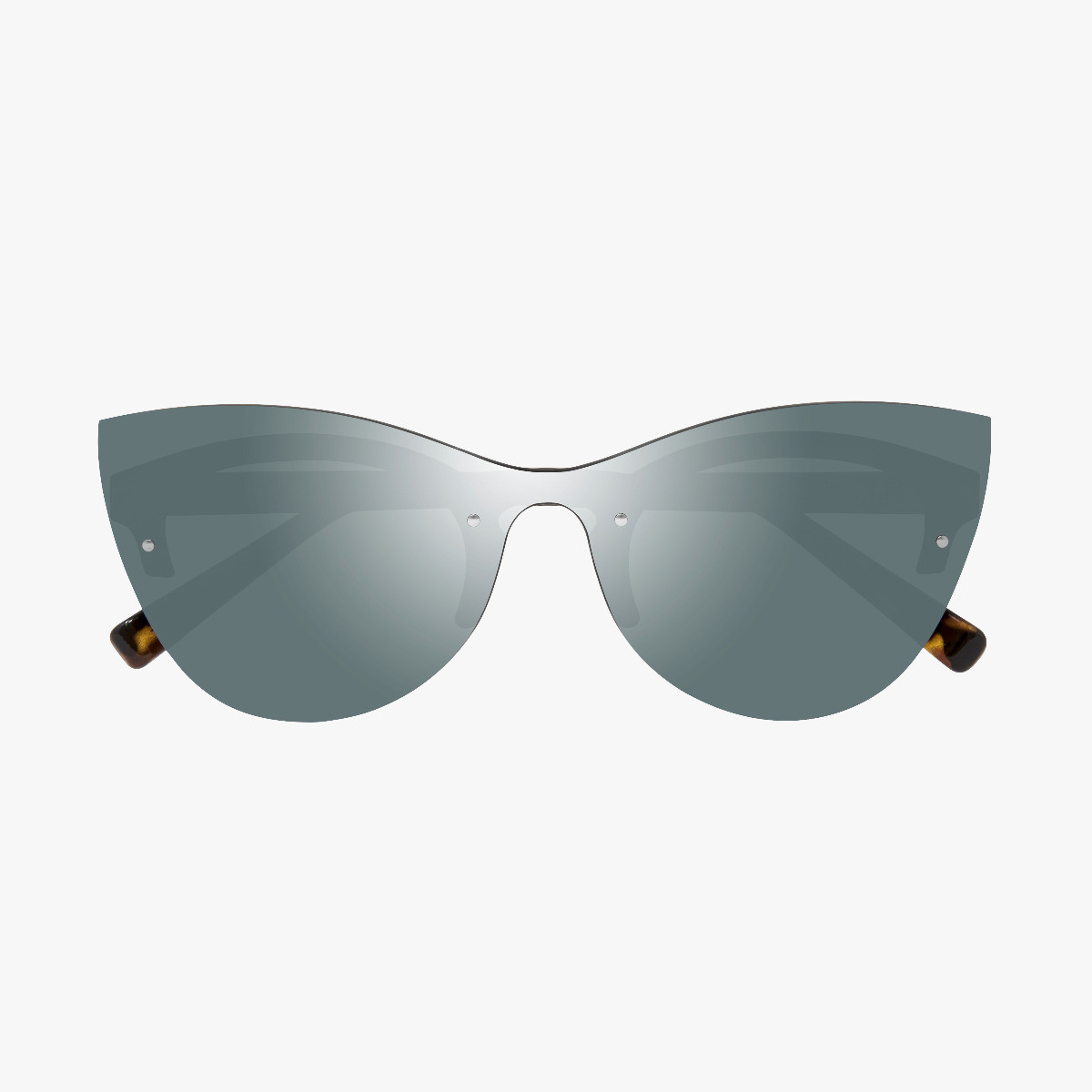 Scicon Sports | Phantom Lifestyle Women's Sunglasses - Demi Frame, Silver Lens - EY180806