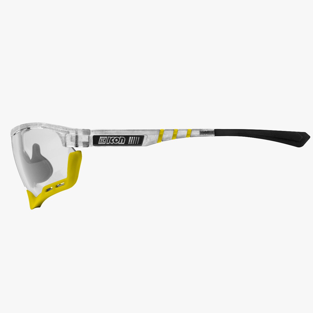 Aerocomfort cycling sunglasses scnxt photochromic frozen frame silver lenses EY19180505
