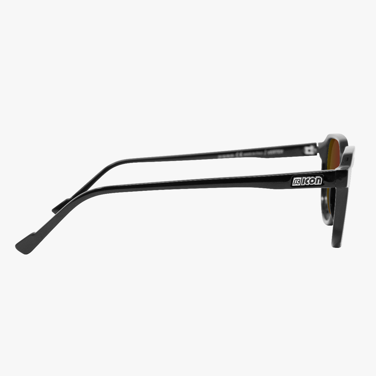 Scicon Sports | Vertex Lifestyle Sunglasses - Black, Multimirror Red Lens - EY220602