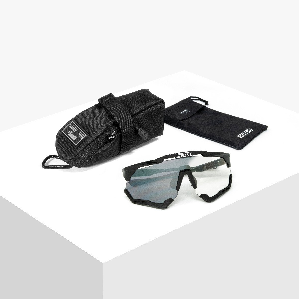 Scicon Sports | Aeroshade XL Cycling Sunglasses - Crystal Gloss / Photocromic Silver - EY25010701