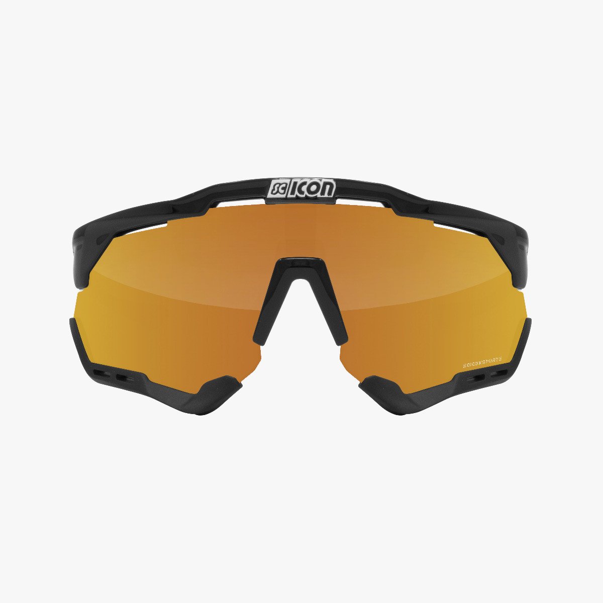 Scicon Sports | Aeroshade XL Cycling Sunglasses - Black Gloss / Multimirror Bronze - EY25070201