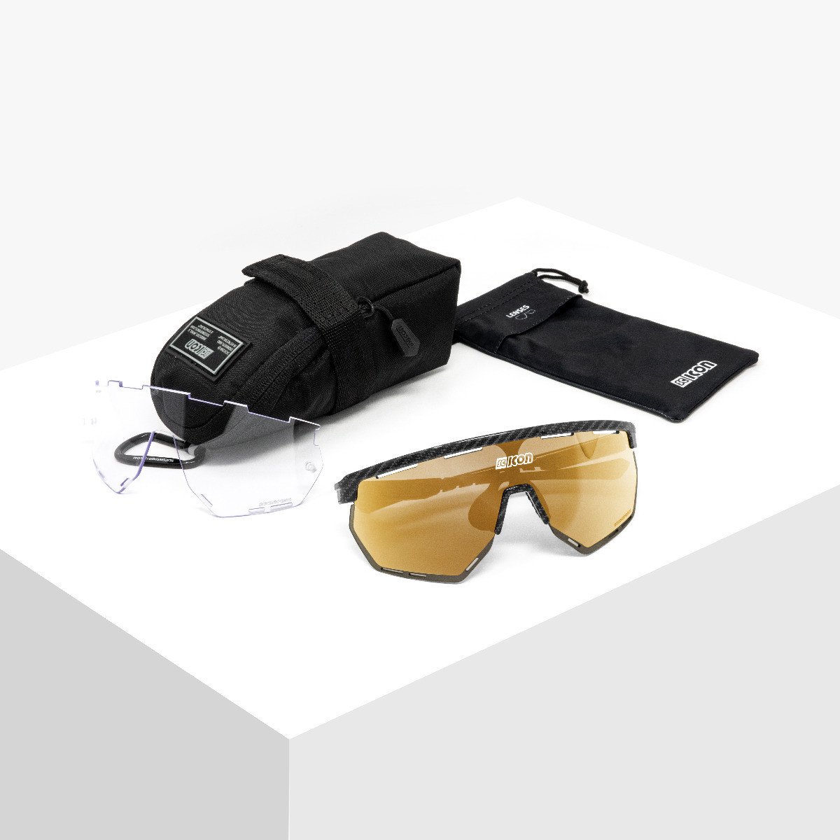 Scicon Sports | Aerowing Sport Performance Sunglasses - Carbon Matt/ Multimirror Bronze - EY26071201