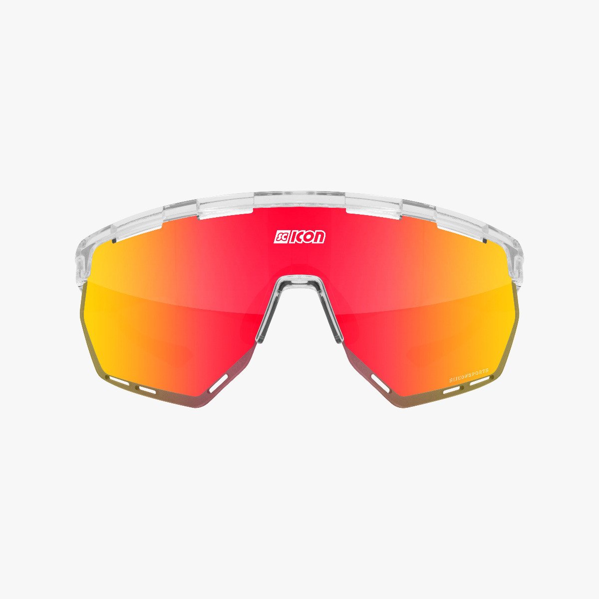 Scicon Sports | Aerowing Sport Performance Sunglasses - Crystal Gloss / Multimirror Red - EY26060701