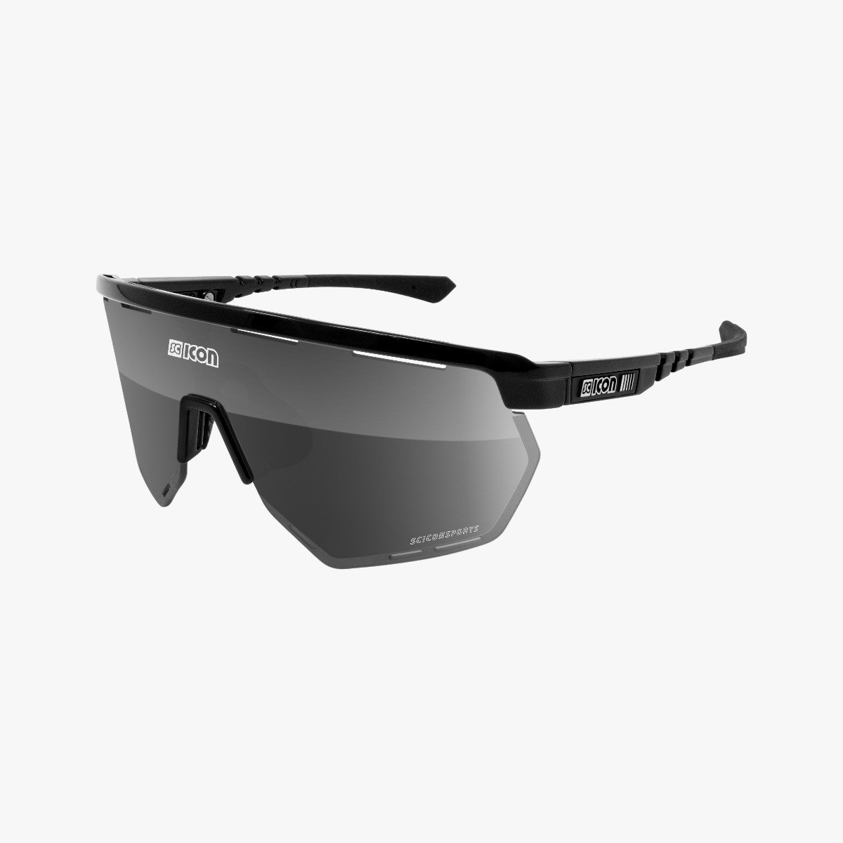 Black/Multimirror Silver Aerowing Sport Cycling Sunglasses