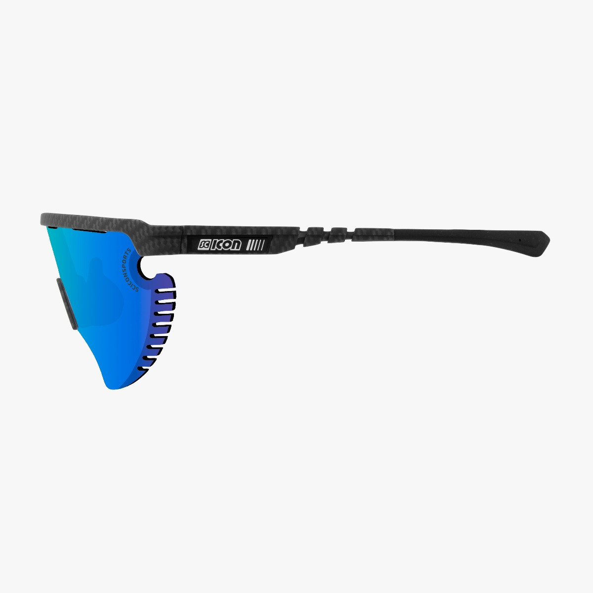 Scicon Sports | Aerowing Lamon Sport Performance Sunglasses - Carbon Matt / Multimirror Blue - E30031200