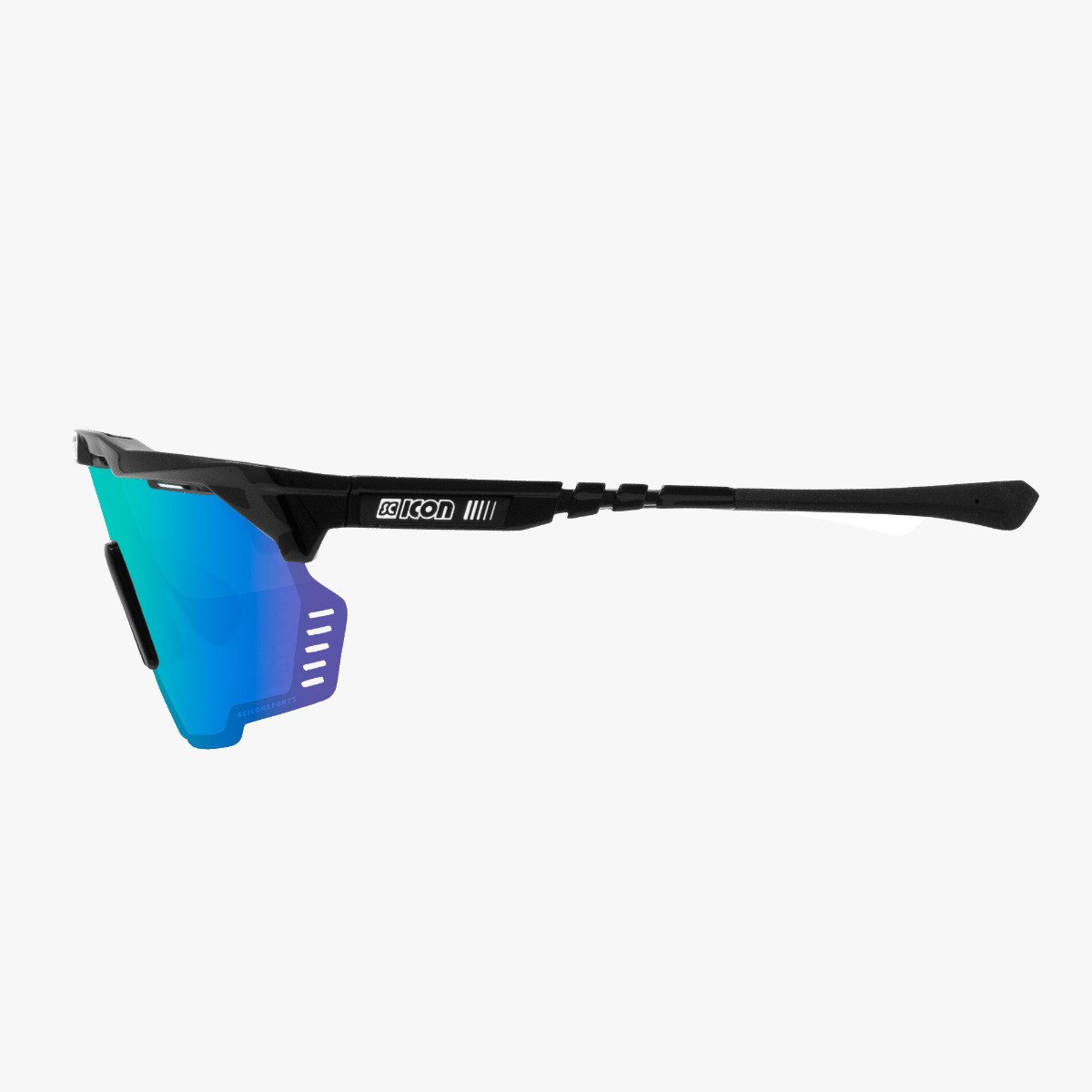 Scicon Sports | Aeroshade Kunken Performance Sunglasses - Black Matt / Multimorror Blue - EY31030200