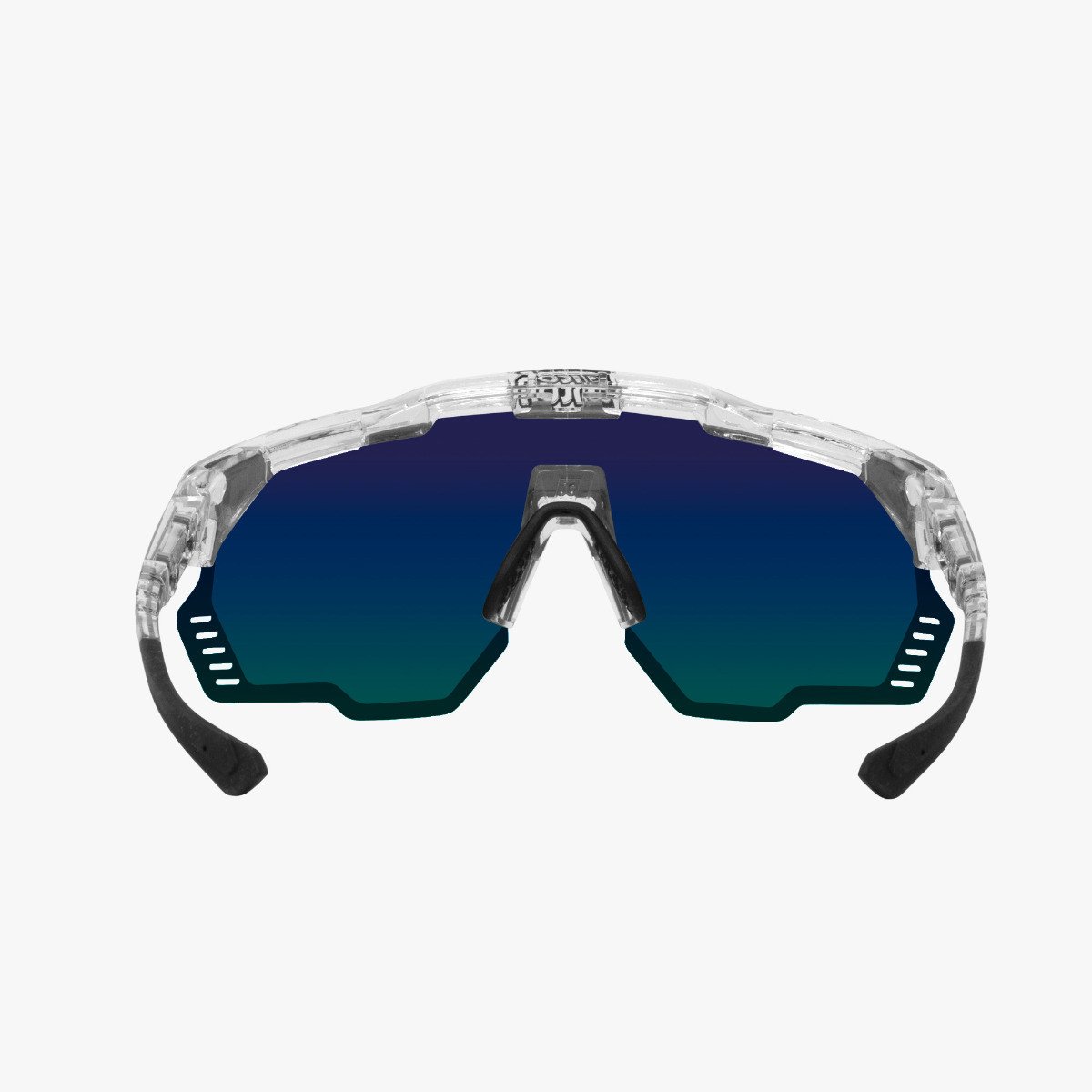 Scicon Sports | Aeroshade Kunken Performance Sunglasses - Crystal Gloss / Multimorror Blue - EY31030700