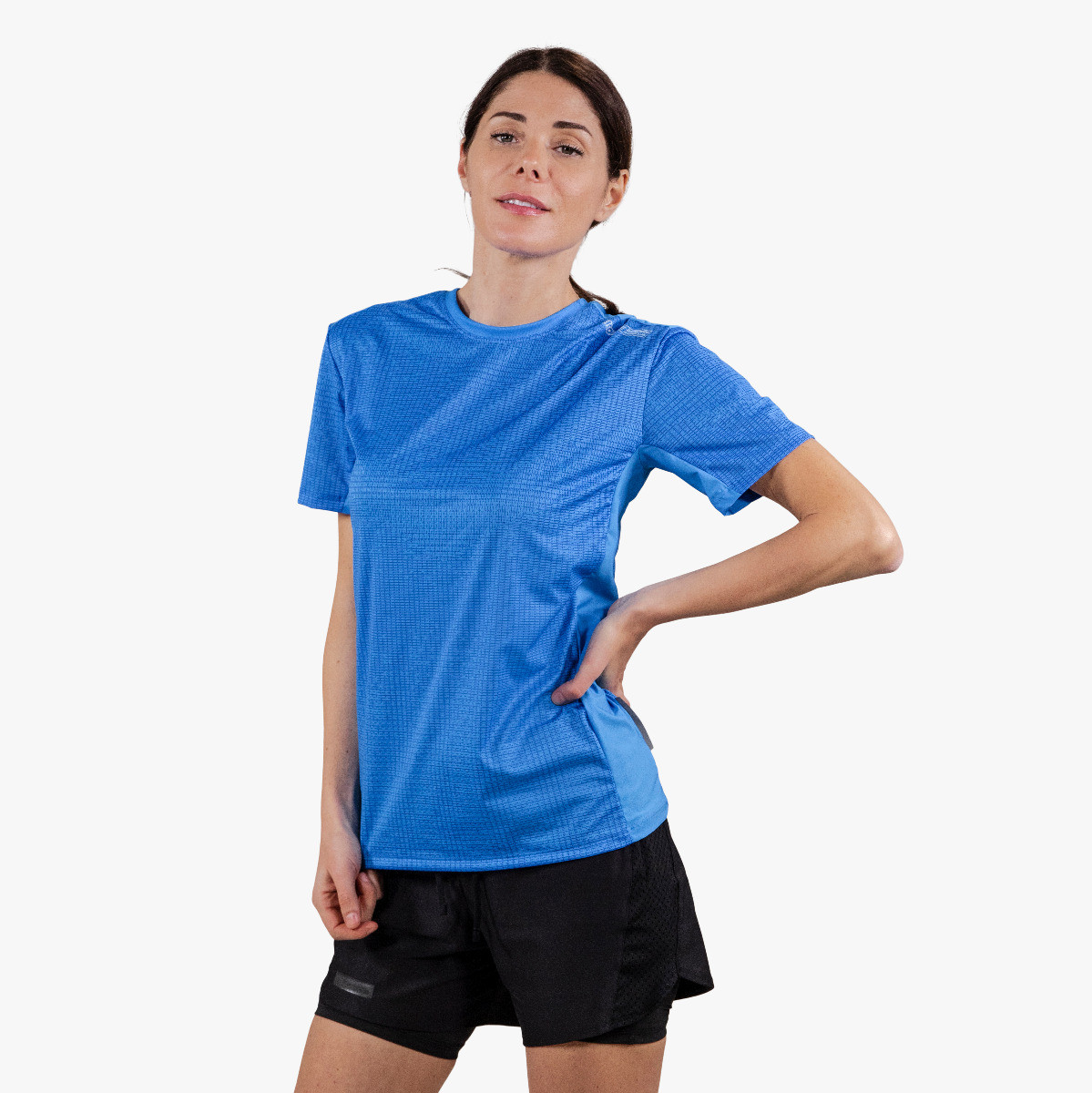 t-shirt technical x-over short sleeve cyan scicon rt11009
