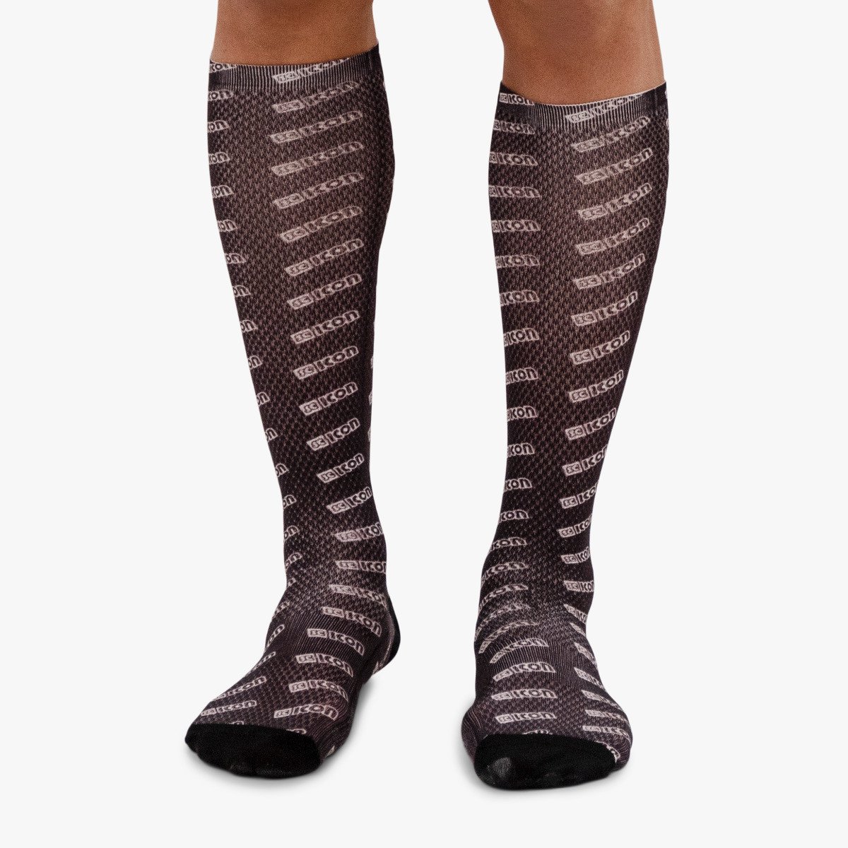 knee high socks compression unisex black scicon socks219