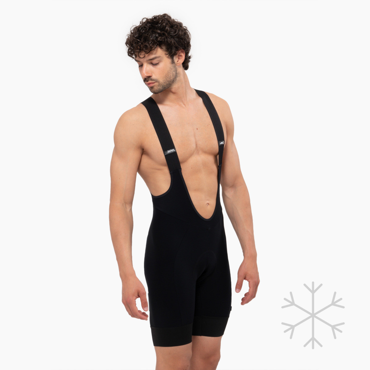 Scicon Sports | X-Over Cycling Thermal Bib Shorts for Men - Black - TB120102