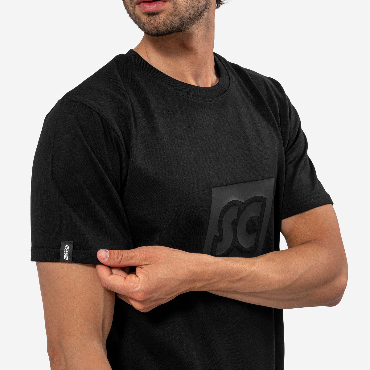 Scicon Sports | SC Monogram Logo Lifestyle Cotton T-shirt - Black - TS61812