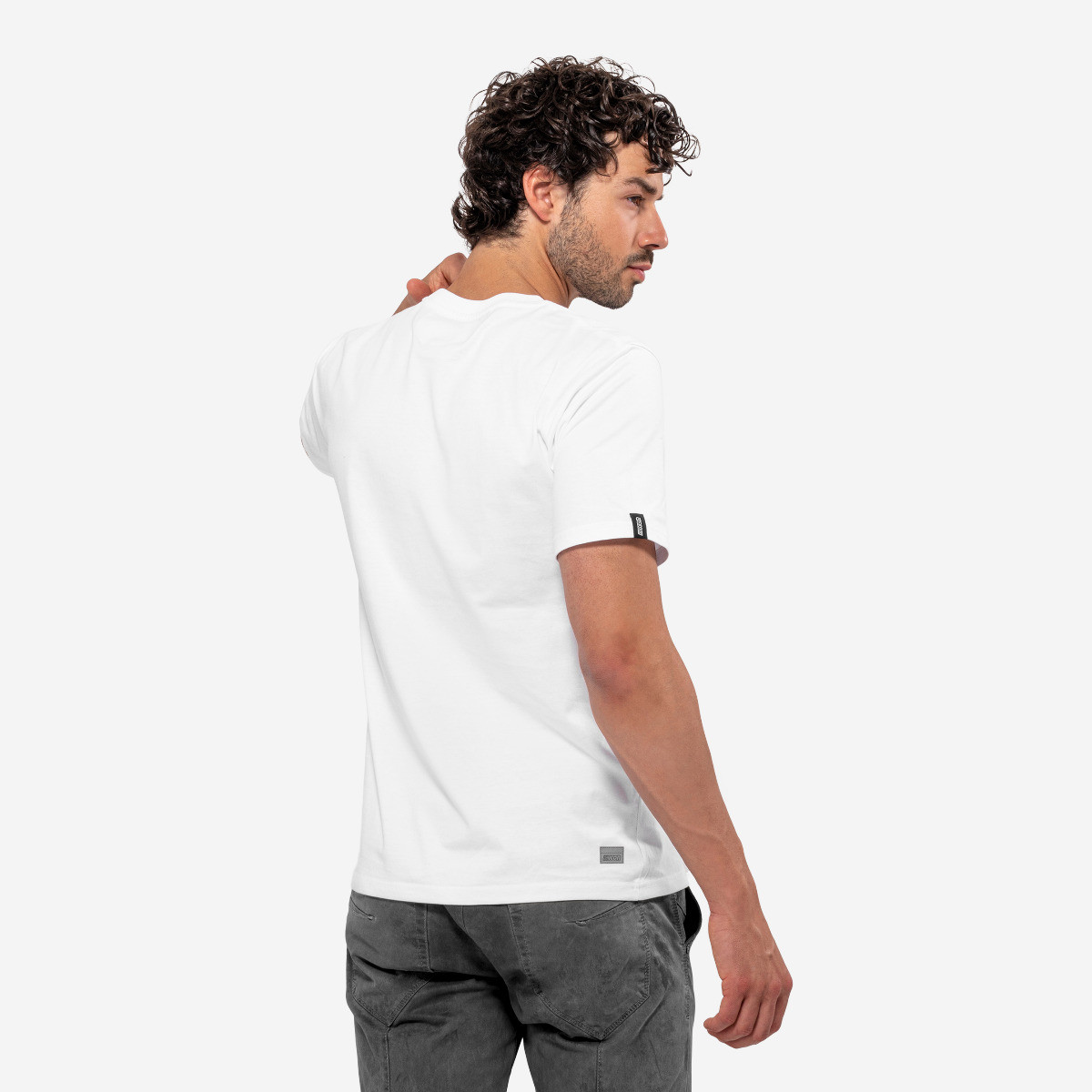 Scicon Sports | Stripe Logo Lifestyle Cotton T-shirt - White - TS61831