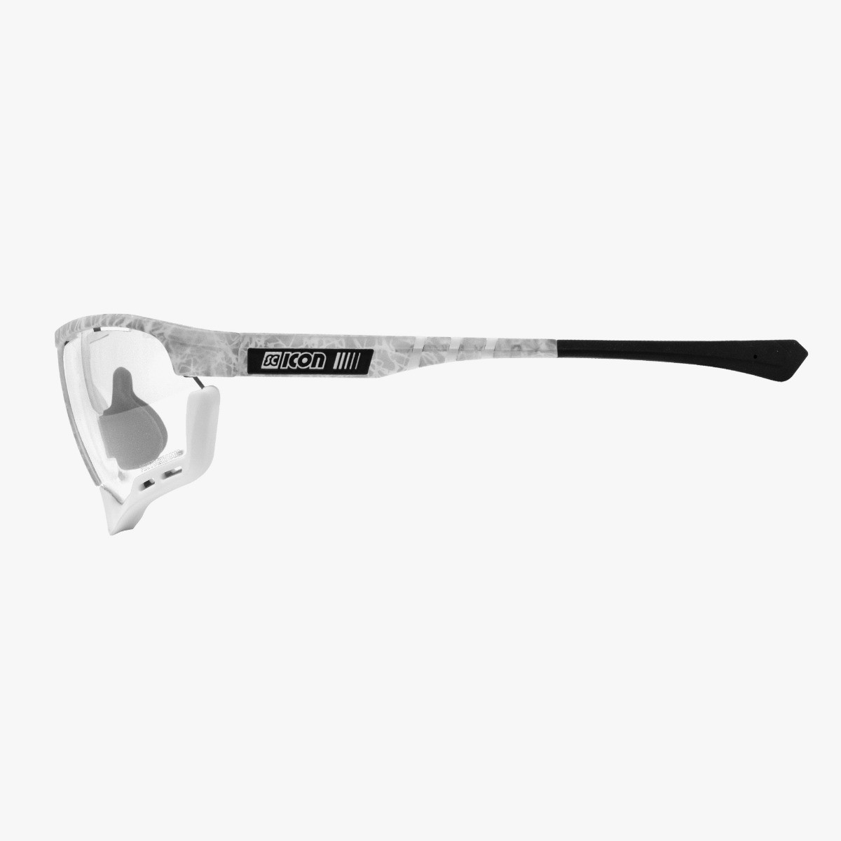 Scicon Sports | Aerocomfort Sport Cycling Performance Sunglasses - Frozen White / Photocromatic Blue - EY15130502