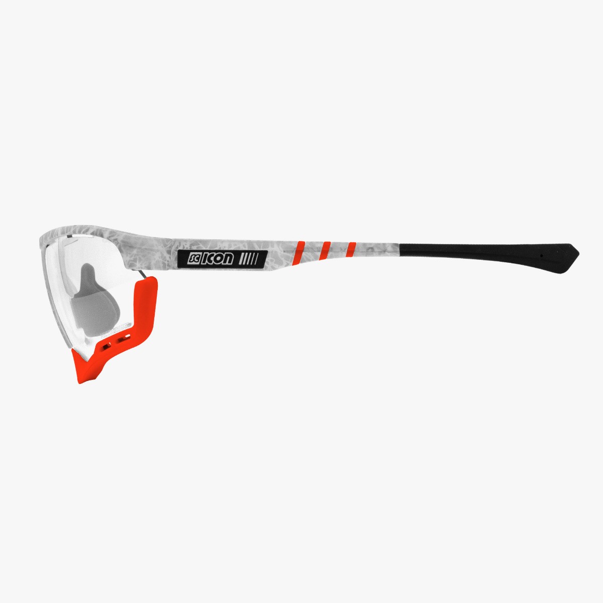 Scicon Sports | Aerocomfort Sport Cycling Performance Sunglasses - Frozen White / Photocromatic Red - EY15160503